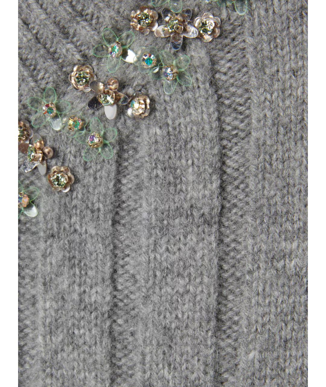 GUCCI Серый шерстяной кардиган, фото 6