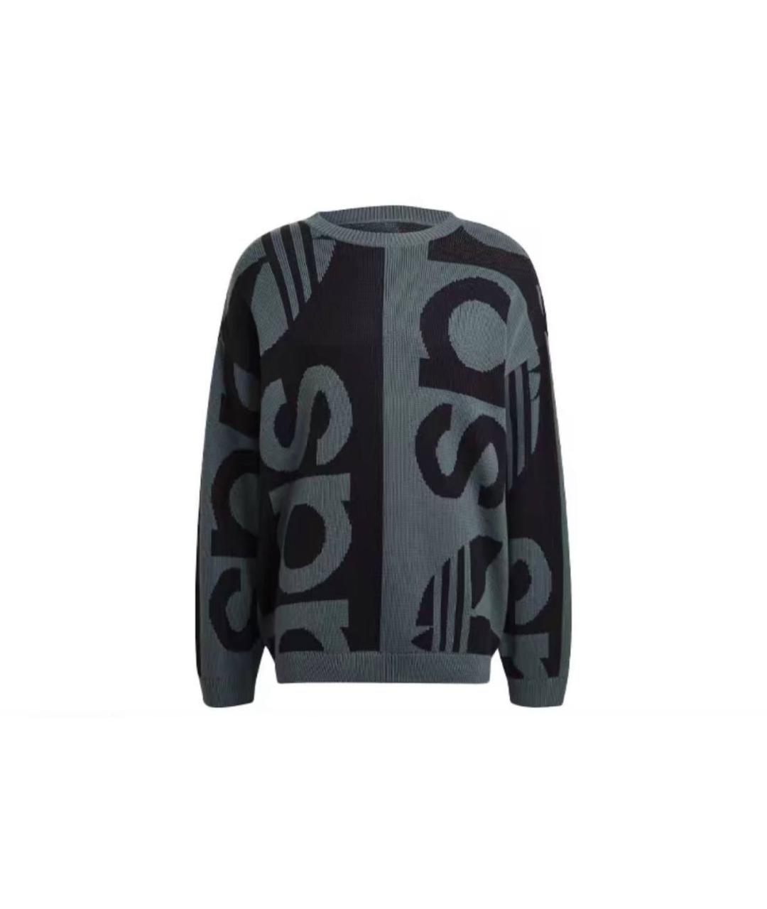 ADIDAS Зеленый хлопковый джемпер / свитер, фото 1