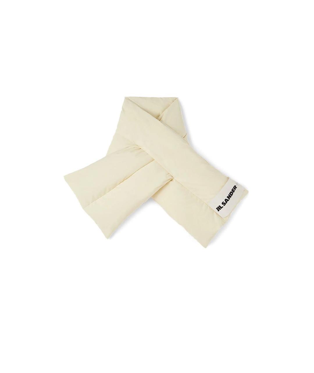 JIL SANDER Бежевый шарф, фото 1