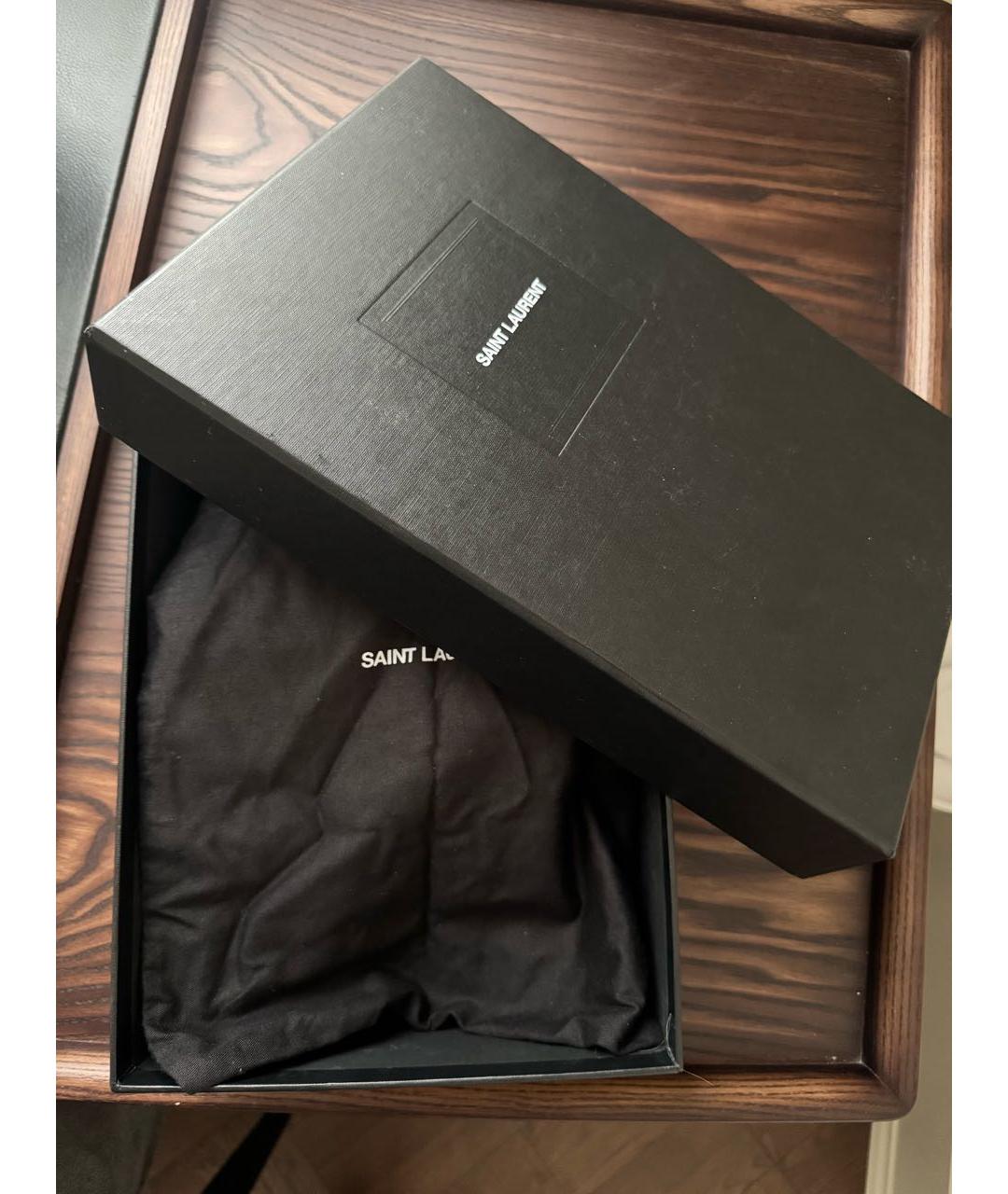 SAINT LAURENT Белые кожаные туфли, фото 7