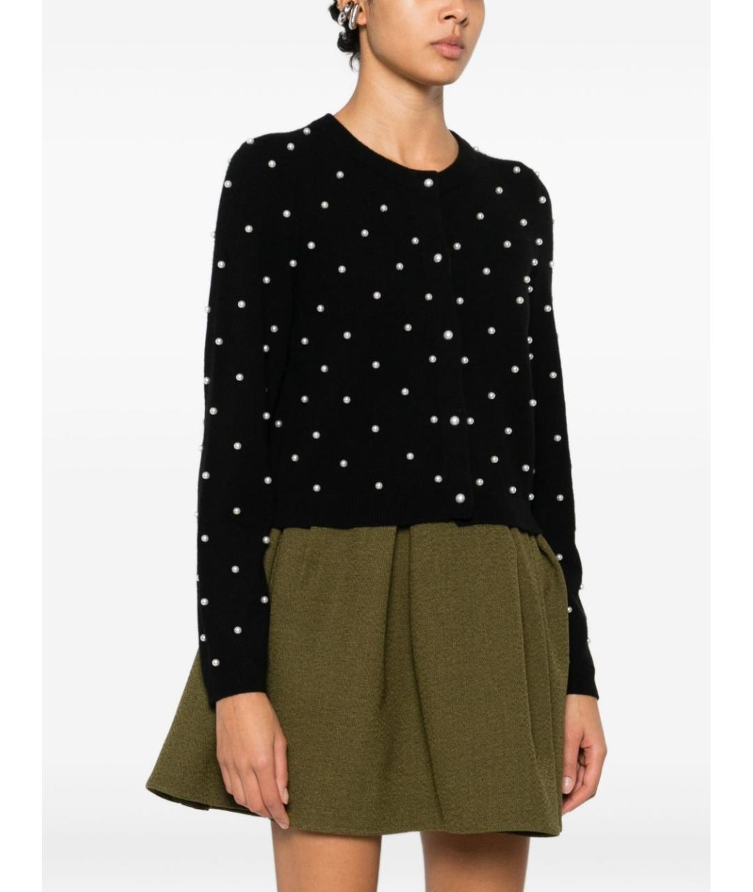 ALICE+OLIVIA Черный шерстяной кардиган, фото 2