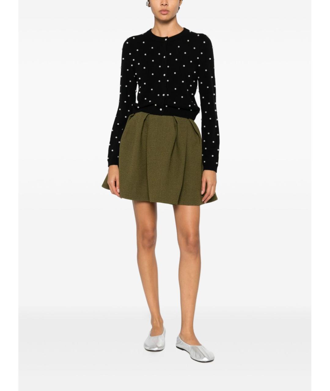 ALICE+OLIVIA Черный шерстяной кардиган, фото 5