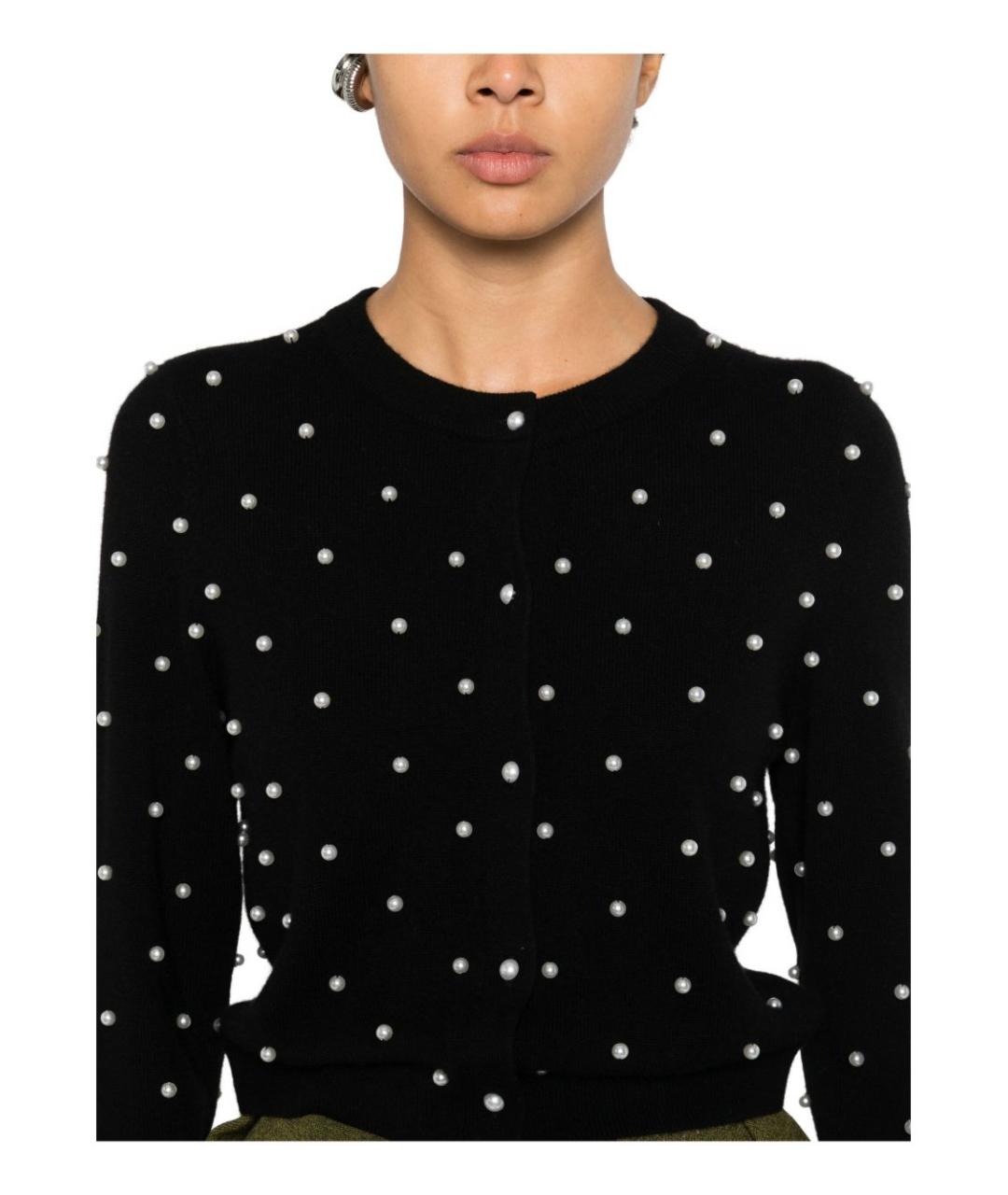 ALICE+OLIVIA Черный шерстяной кардиган, фото 3