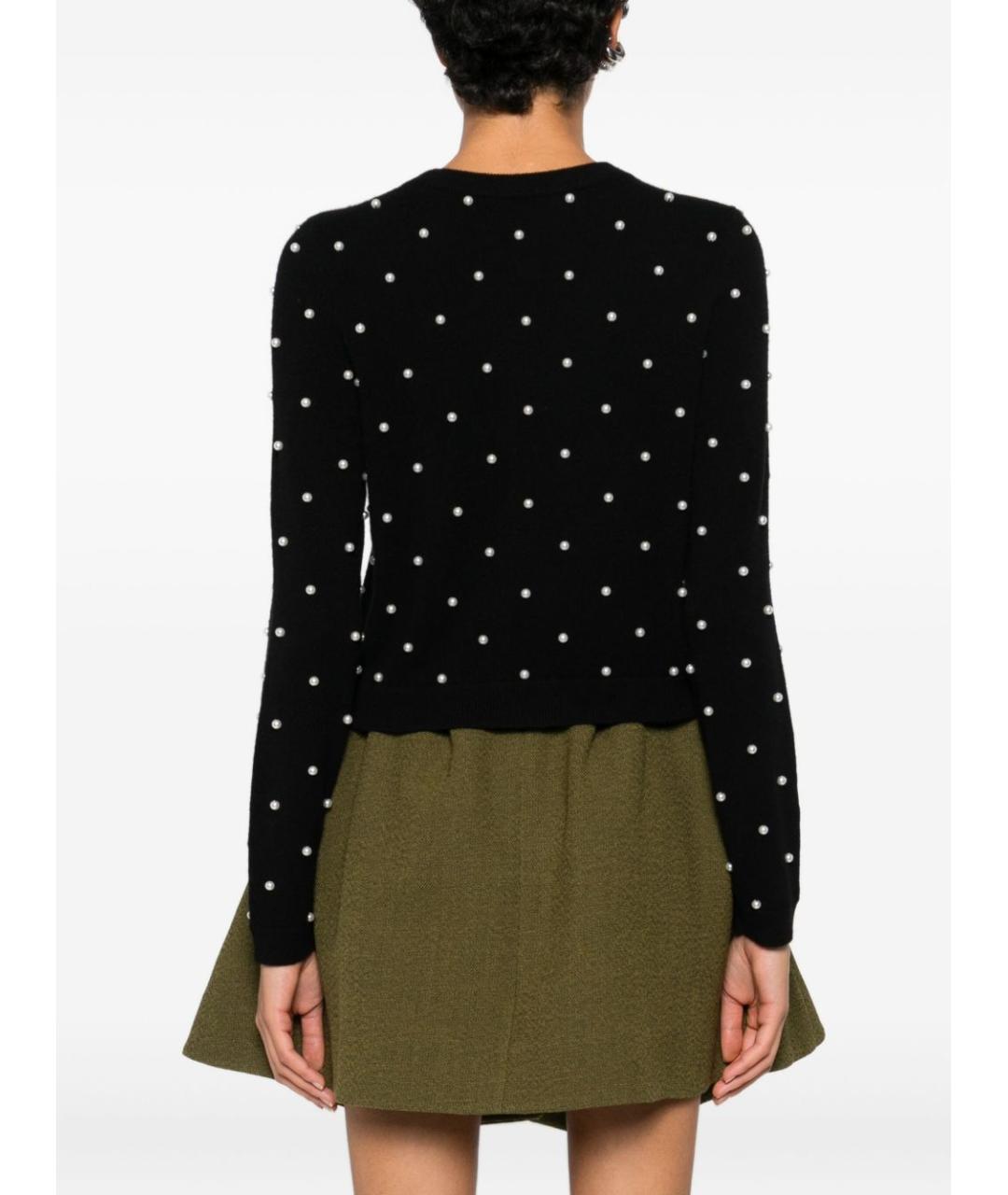 ALICE+OLIVIA Черный шерстяной кардиган, фото 4