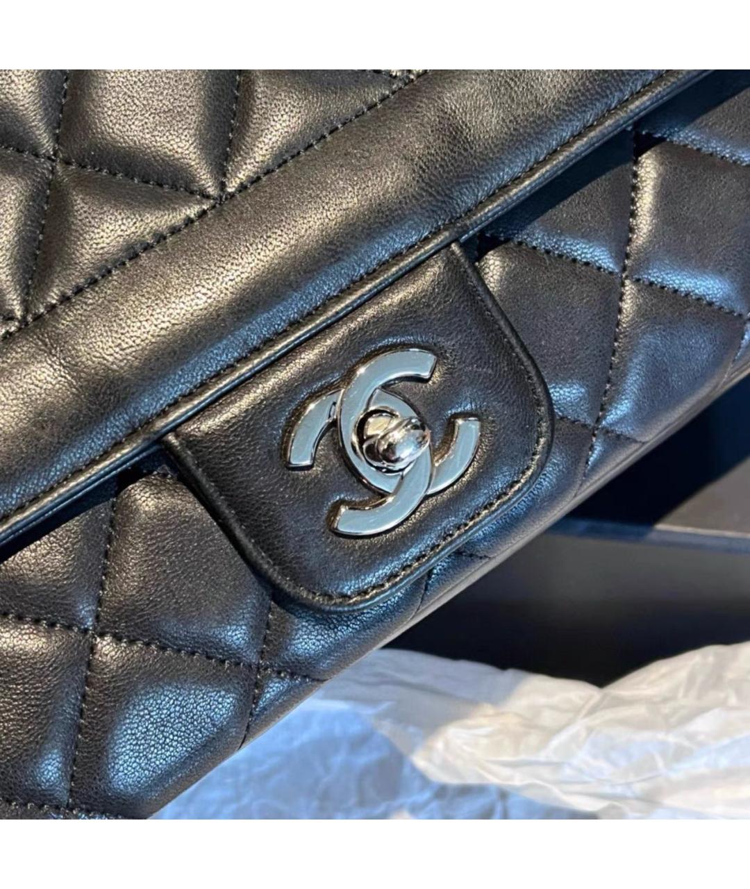 CHANEL Черная кожаная сумка тоут, фото 3