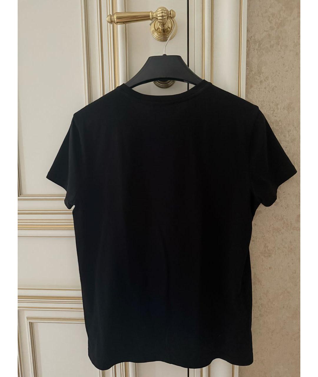 RALPH LAUREN Черная хлопковая футболка, фото 2