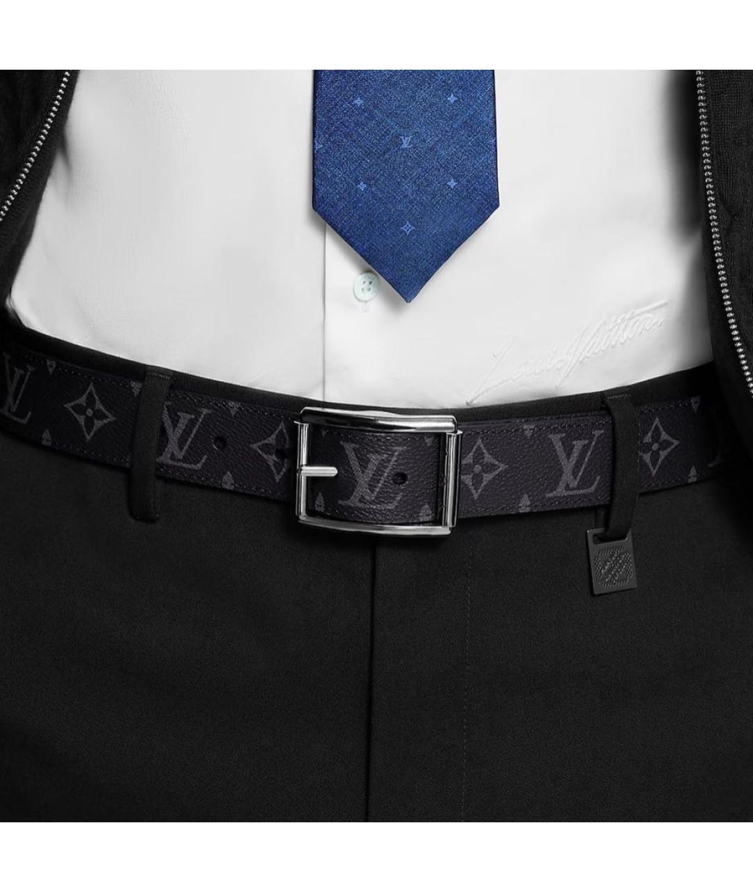LOUIS VUITTON Черный ремень, фото 4