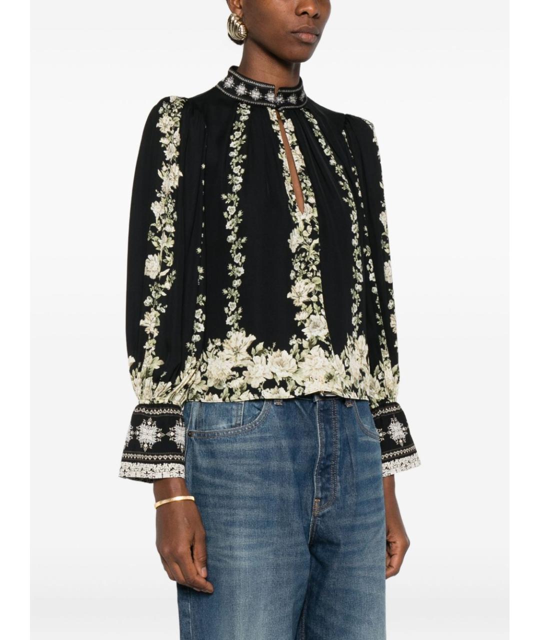 ALICE+OLIVIA Мульти вискозная рубашка, фото 5