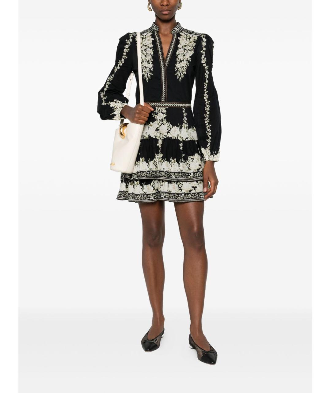 ALICE+OLIVIA Мульти хлопковое повседневное платье, фото 2