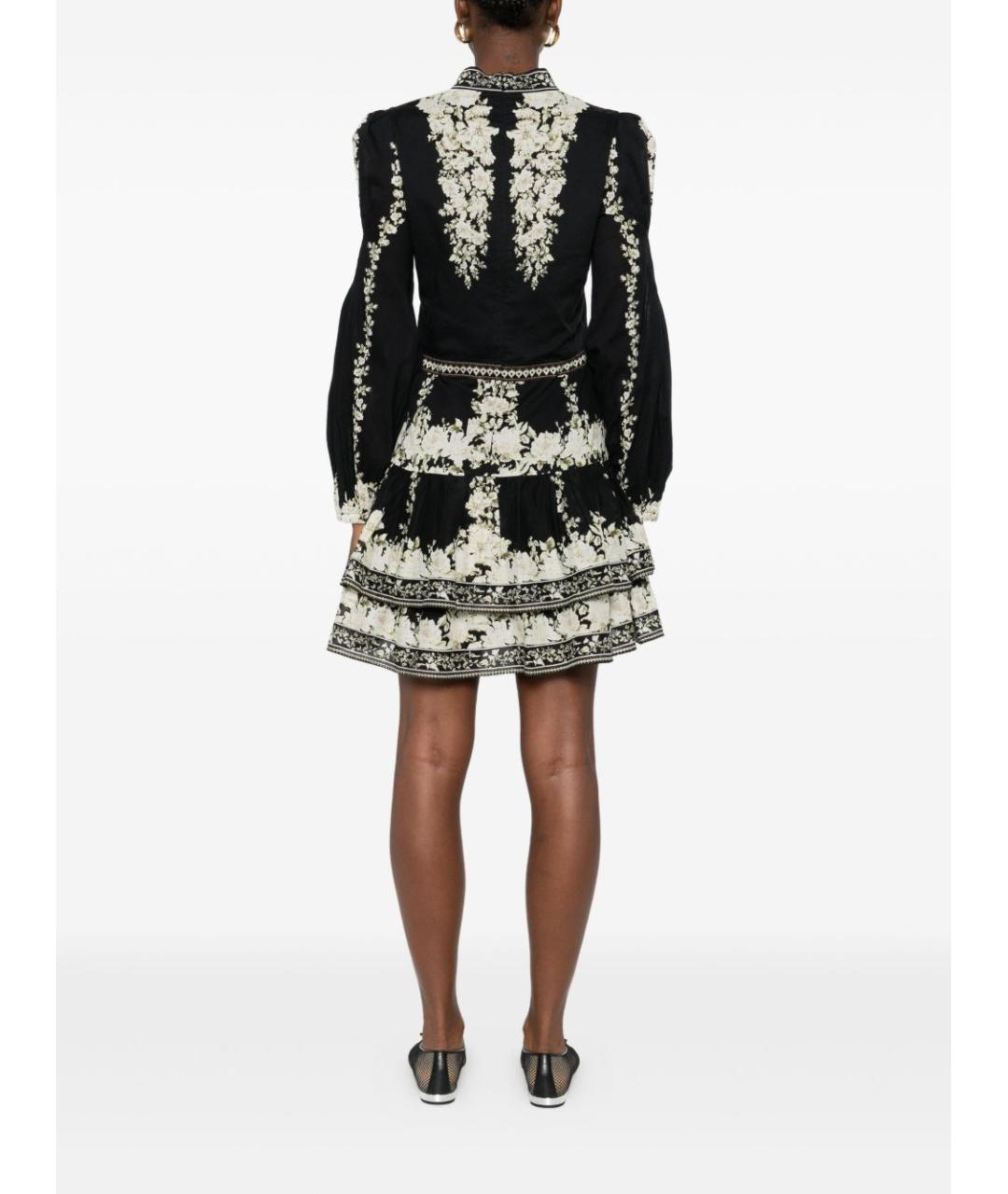 ALICE+OLIVIA Мульти хлопковое повседневное платье, фото 3