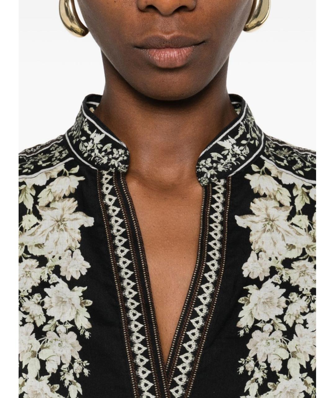 ALICE+OLIVIA Мульти хлопковое повседневное платье, фото 4