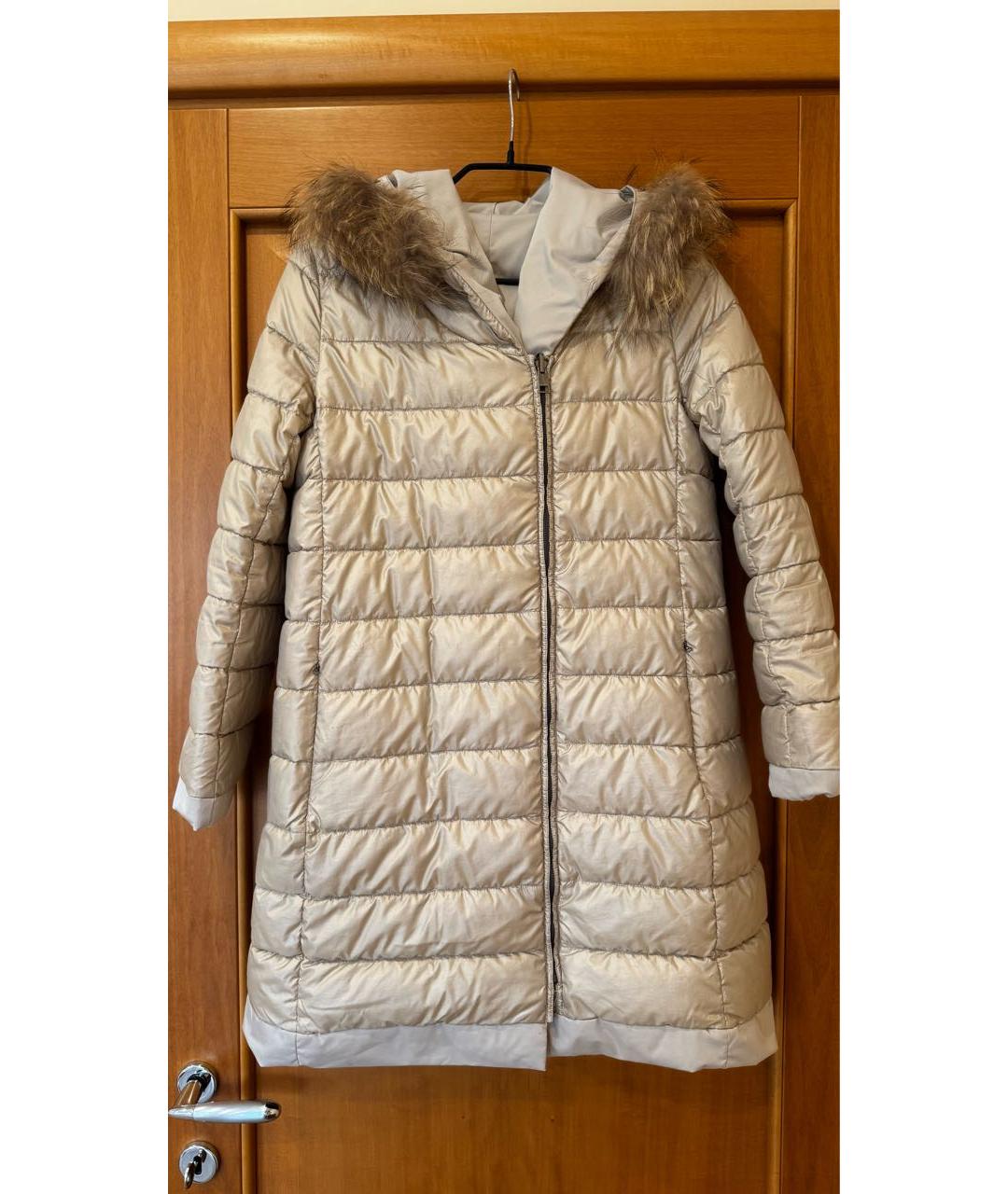 WEEKEND MAX MARA Бежевый пуховик, фото 9