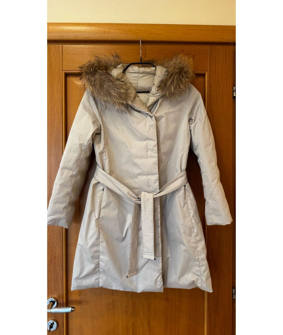 WEEKEND MAX MARA Бежевый пуховик, фото 3