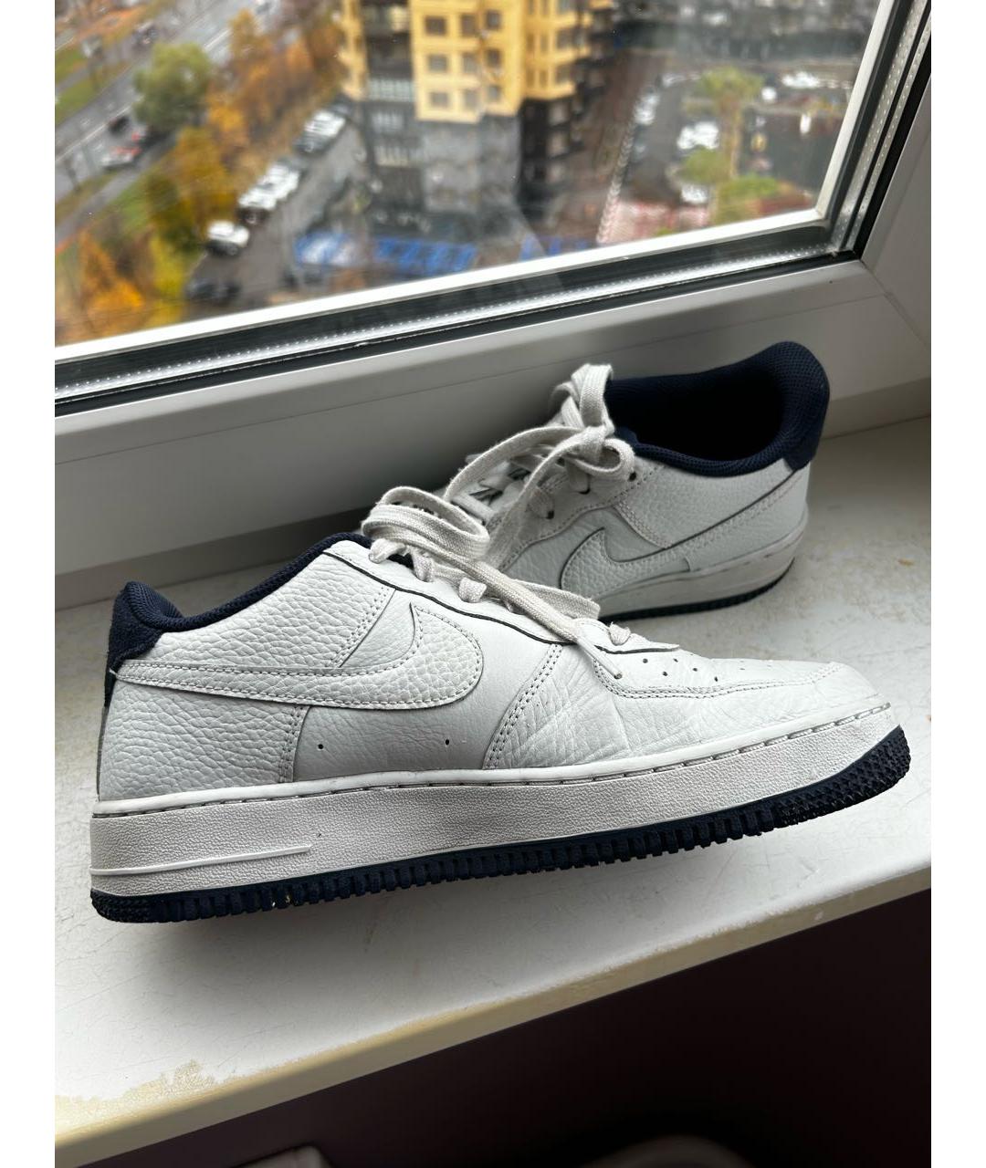 NIKE Голубые кожаные кроссовки, фото 3