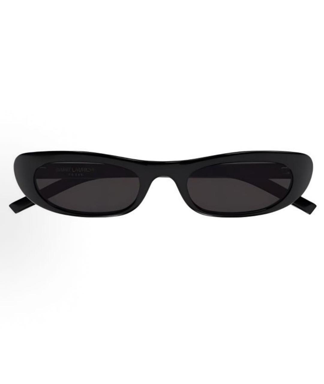 SAINT LAURENT Черные пластиковые солнцезащитные очки, фото 4