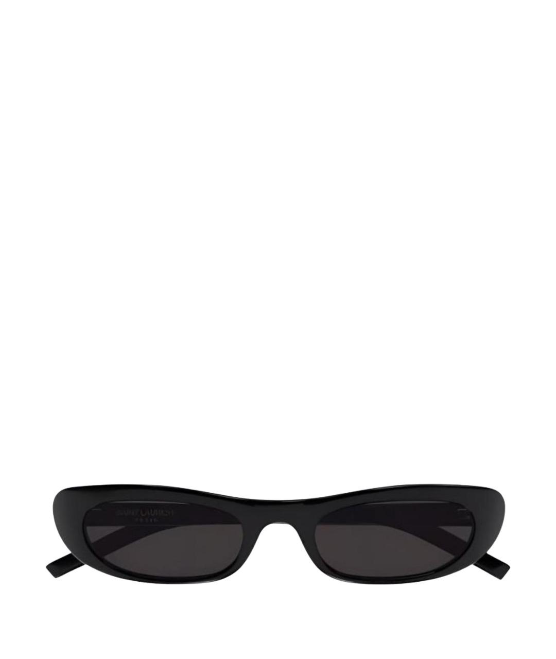 SAINT LAURENT Черные пластиковые солнцезащитные очки, фото 1