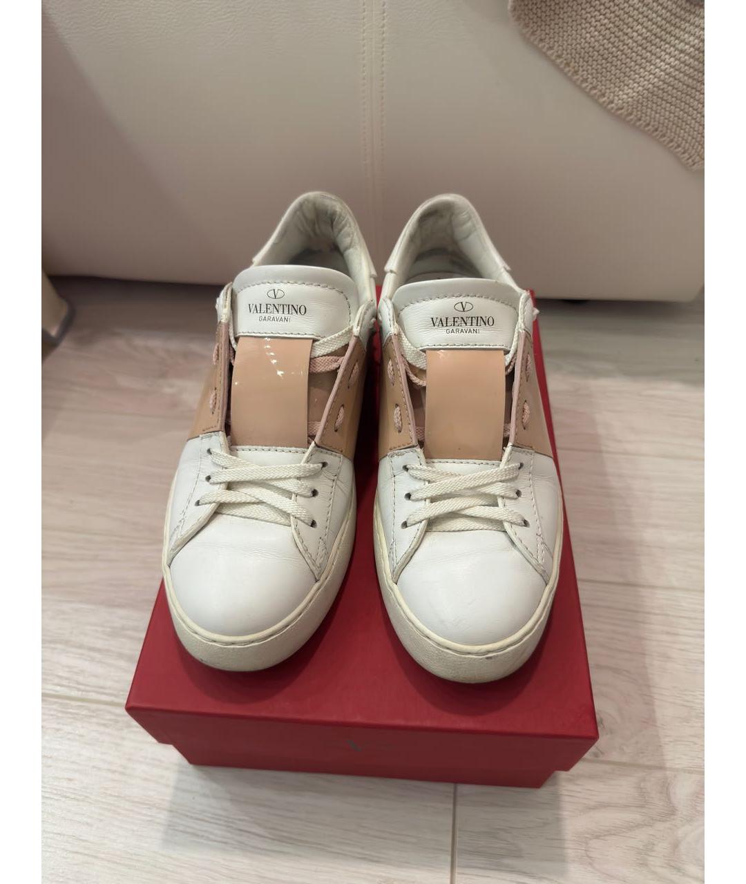 VALENTINO Белые кожаные кеды, фото 2