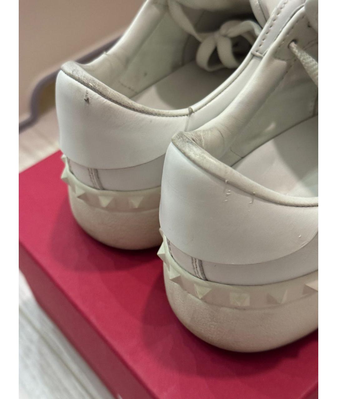 VALENTINO Белые кожаные кеды, фото 8