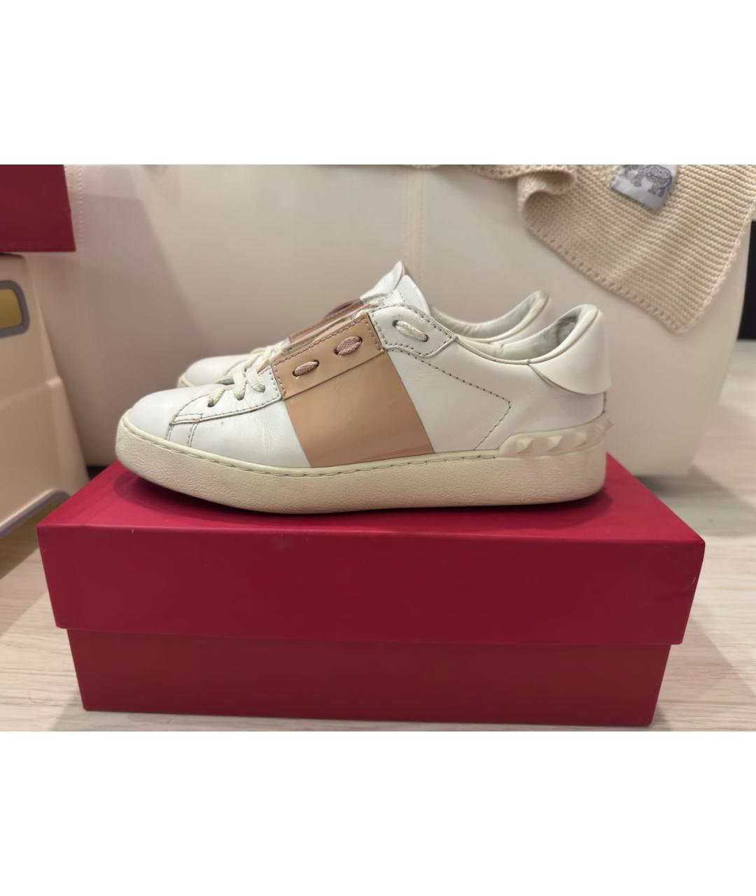 VALENTINO Белые кожаные кеды, фото 9
