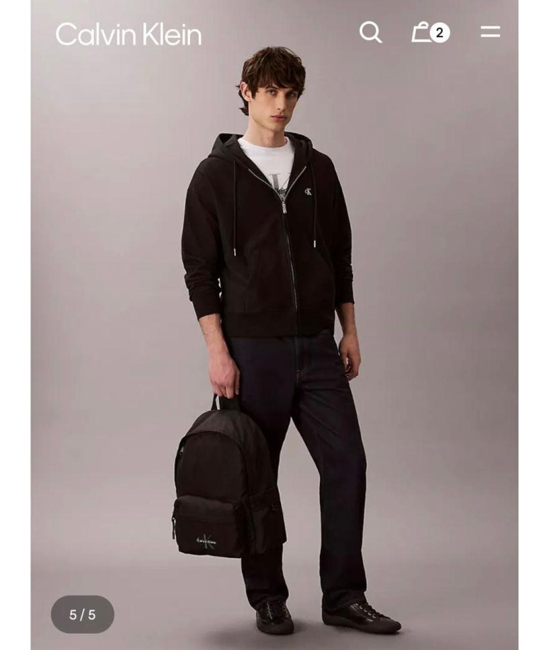 CALVIN KLEIN Черный рюкзак, фото 7