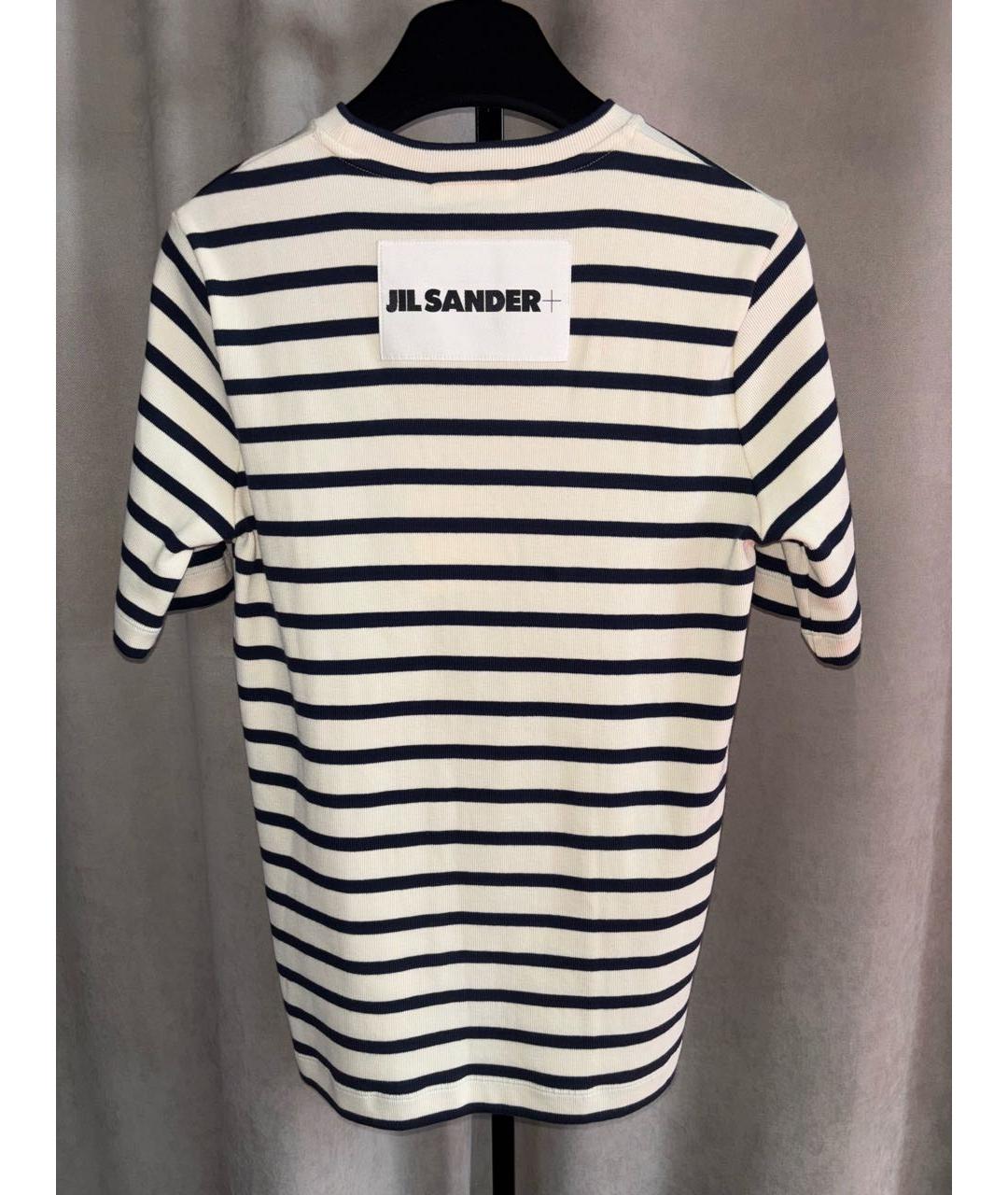 JIL SANDER Бежевая хлопковая футболка, фото 2