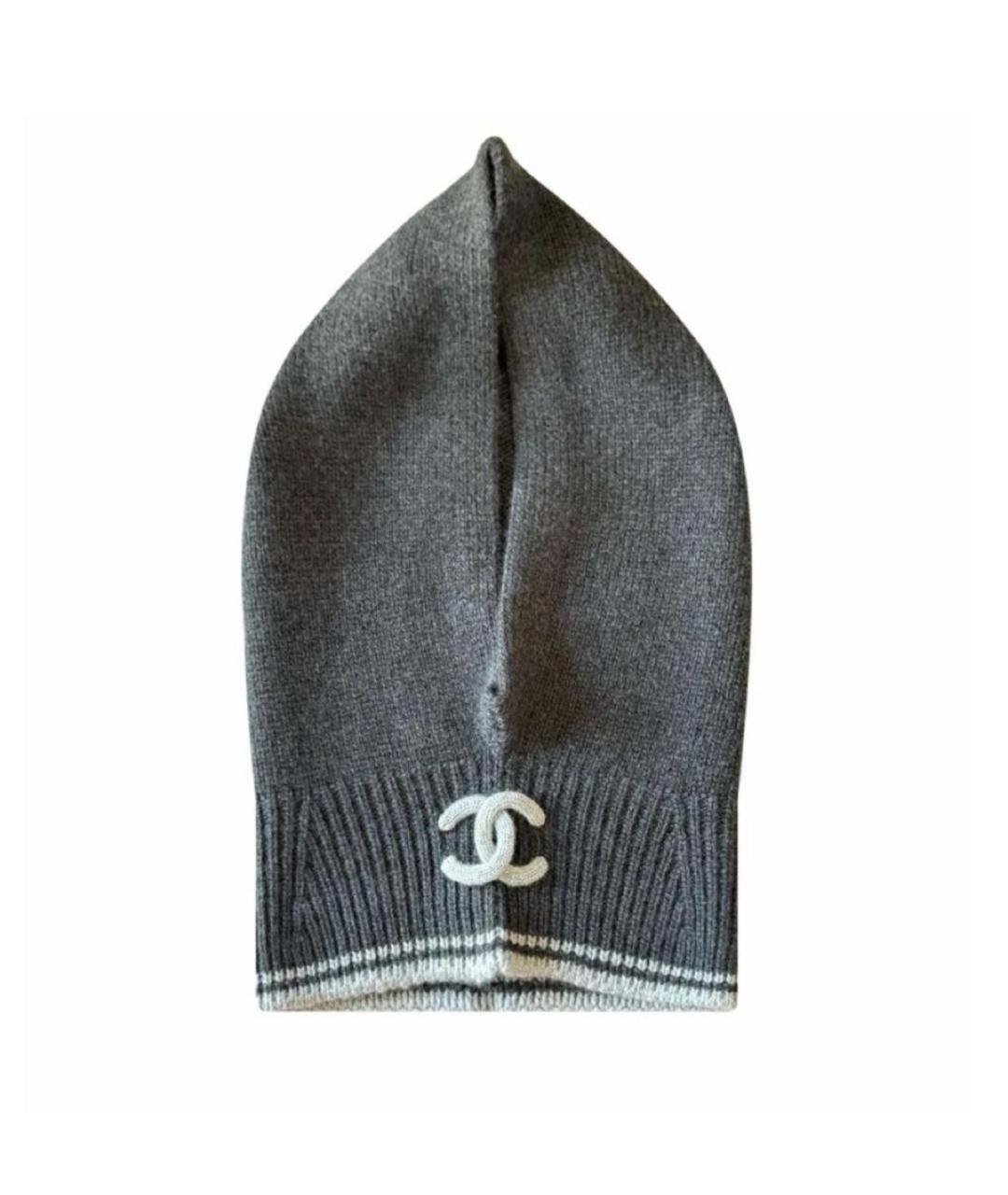 CHANEL Антрацитовый капюшон, фото 1