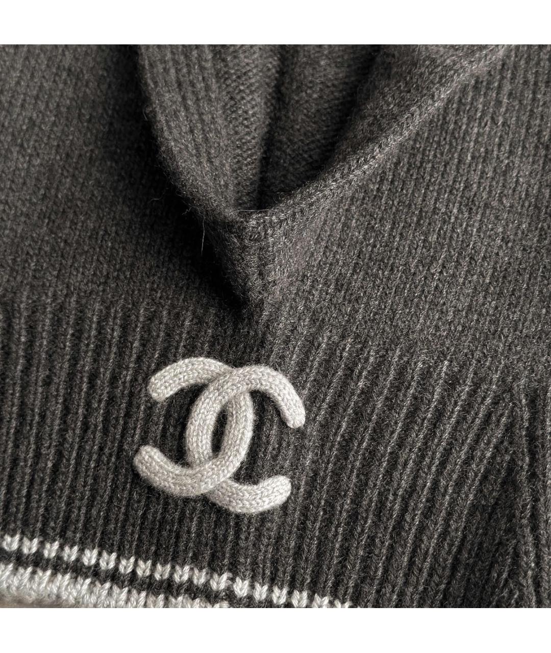 CHANEL Антрацитовый капюшон, фото 2