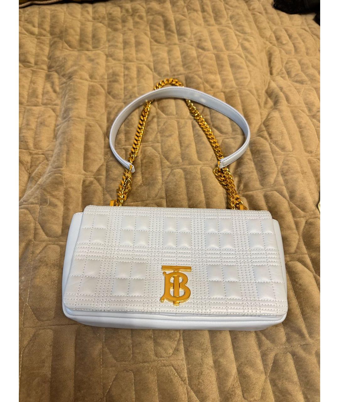 BURBERRY Голубая кожаная сумка через плечо, фото 7