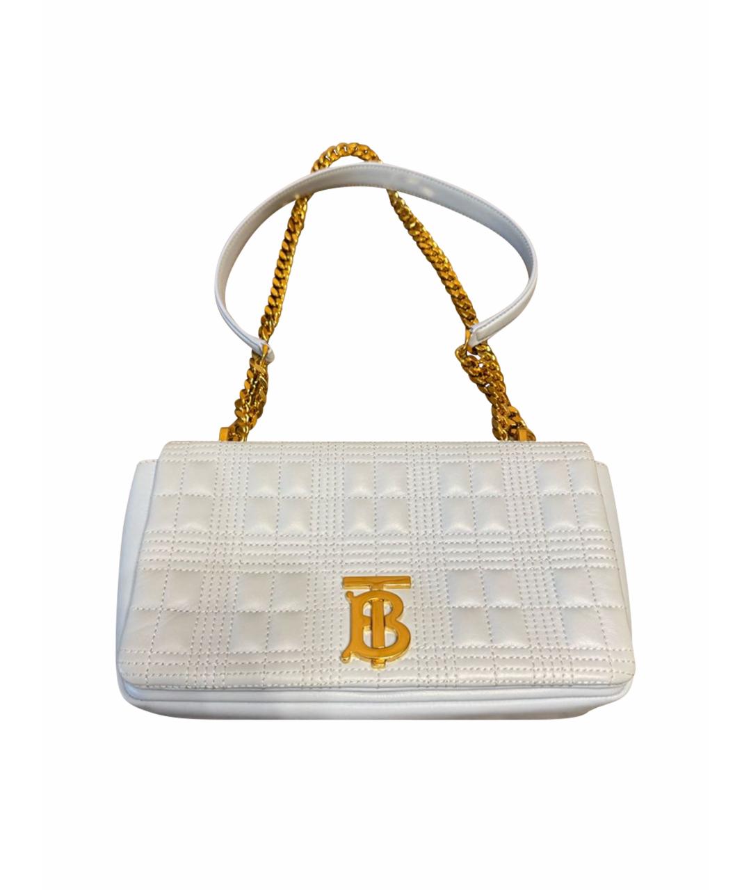 BURBERRY Голубая кожаная сумка через плечо, фото 1