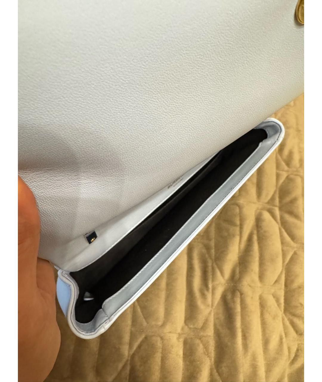 BURBERRY Голубая кожаная сумка через плечо, фото 6