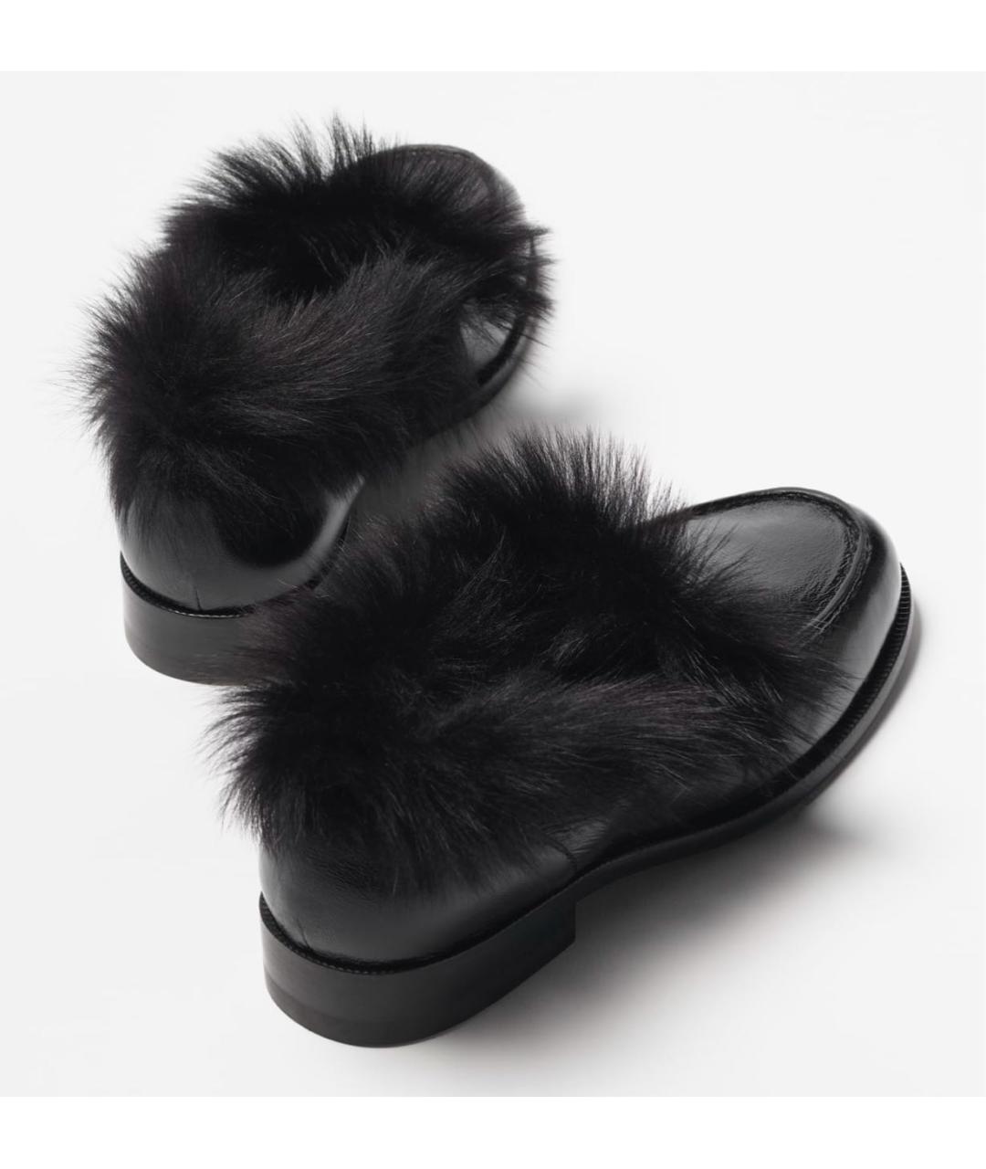 CHANEL Черные кожаные лоферы, фото 3