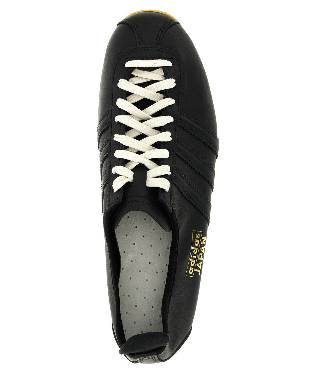 ADIDAS Черные кожаные низкие кроссовки / кеды, фото 4