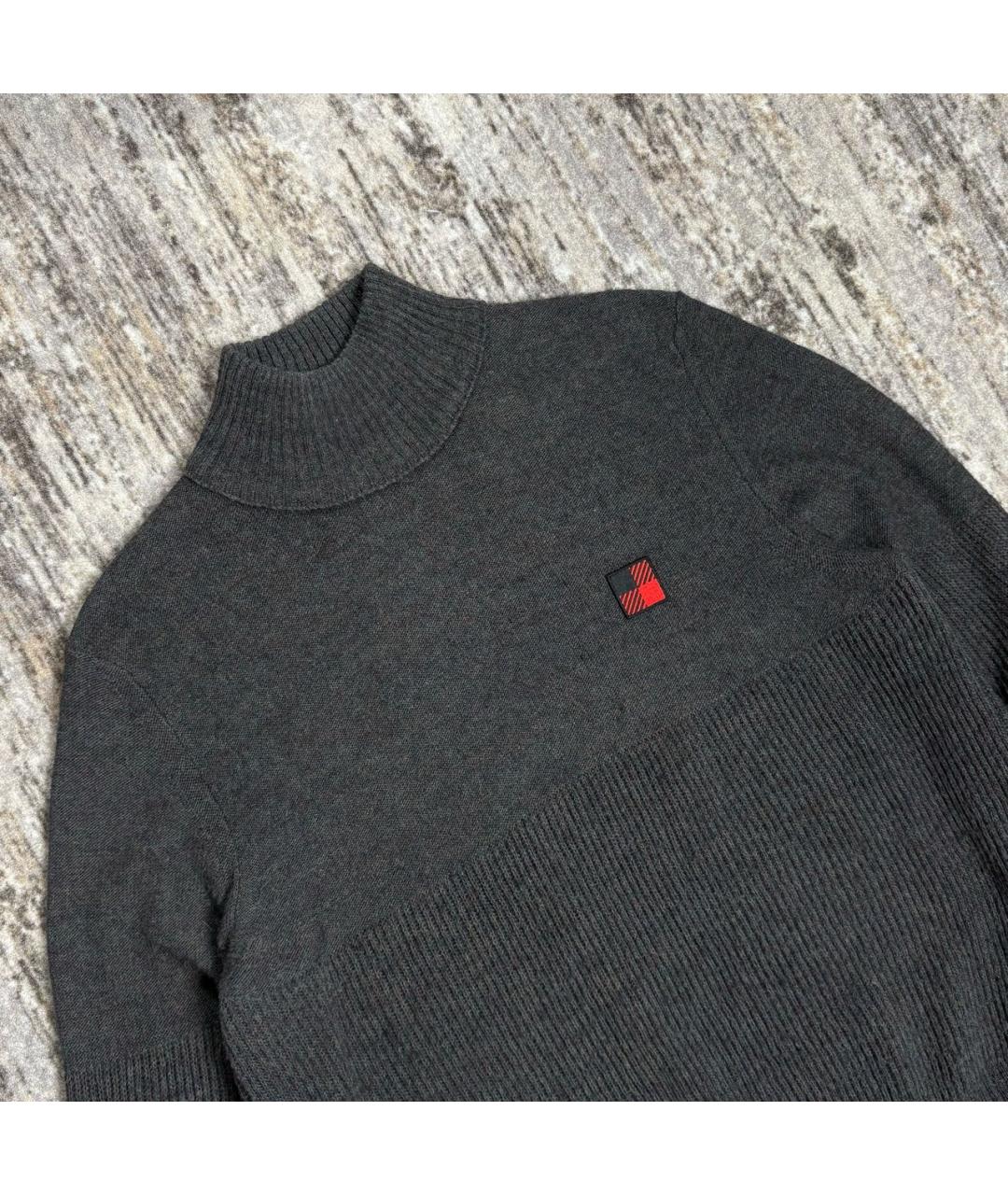 WOOLRICH Антрацитовый шерстяной джемпер / свитер, фото 2