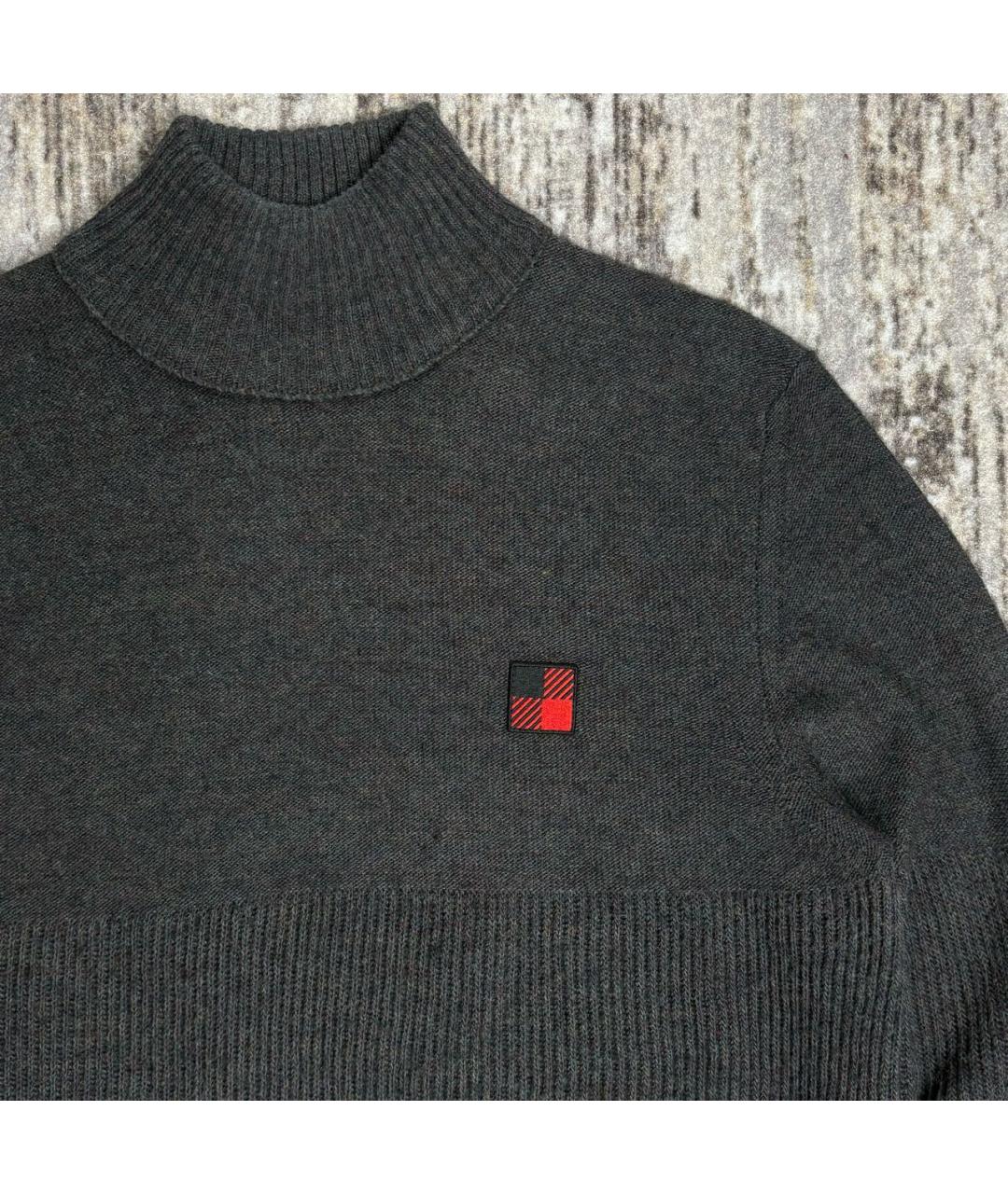 WOOLRICH Антрацитовый шерстяной джемпер / свитер, фото 3