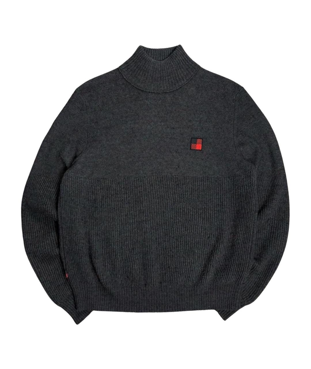 WOOLRICH Антрацитовый шерстяной джемпер / свитер, фото 1