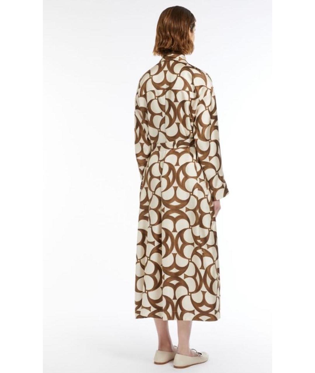MAX MARA Мульти шелковое повседневное платье, фото 8