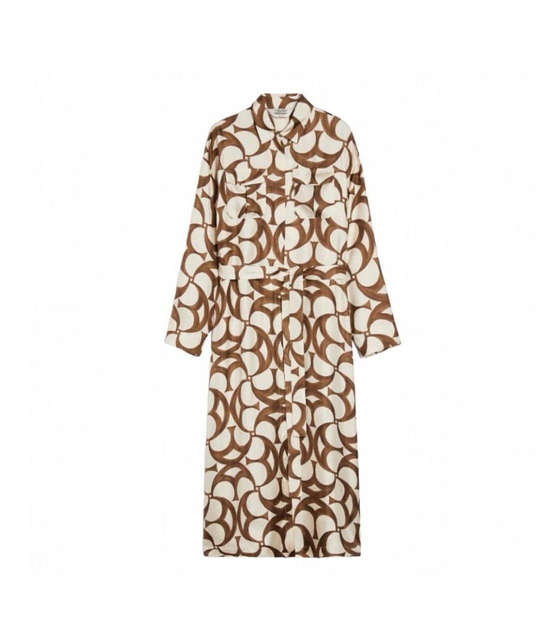 MAX MARA Мульти шелковое повседневное платье, фото 1