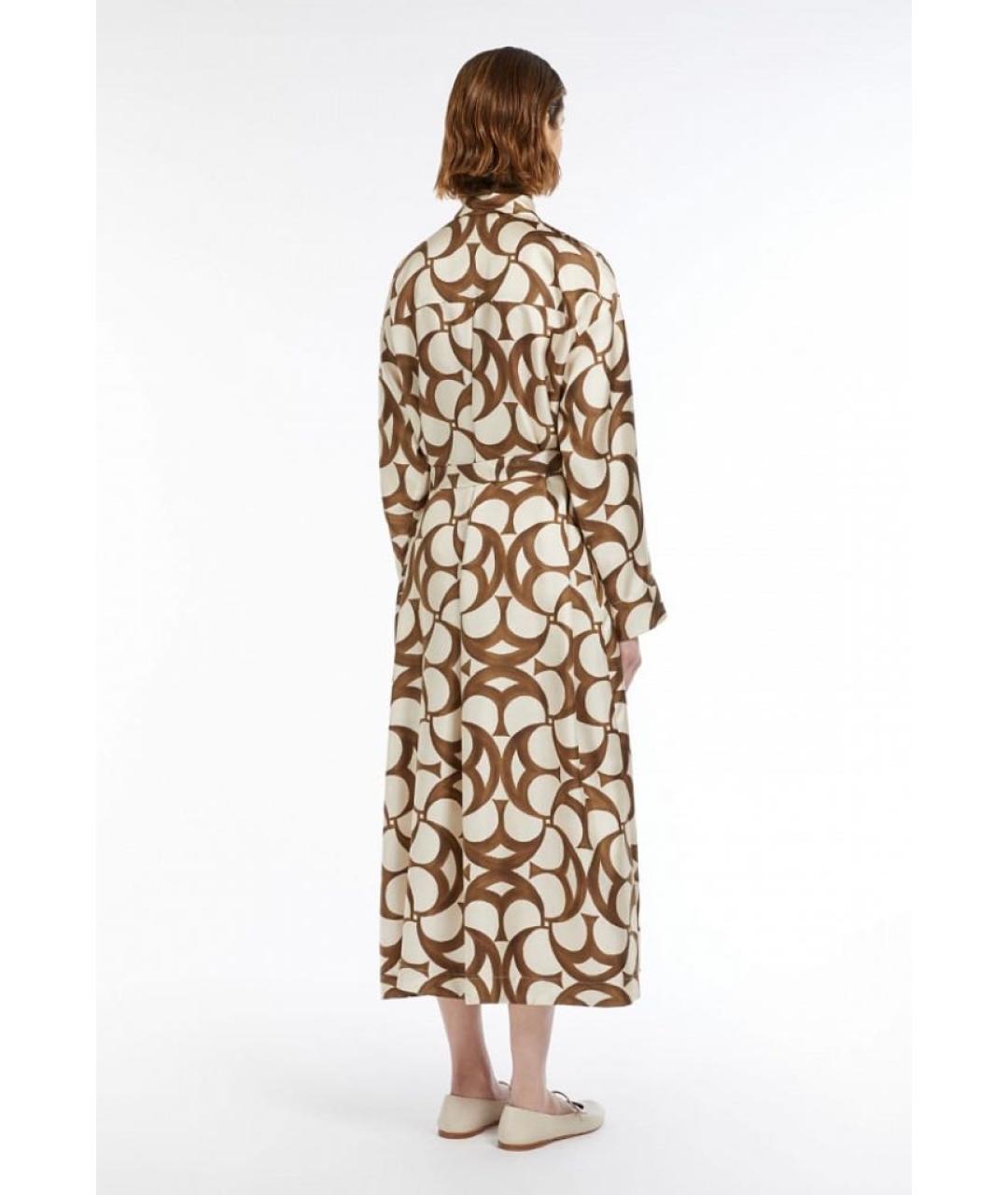 MAX MARA Мульти шелковое повседневное платье, фото 2