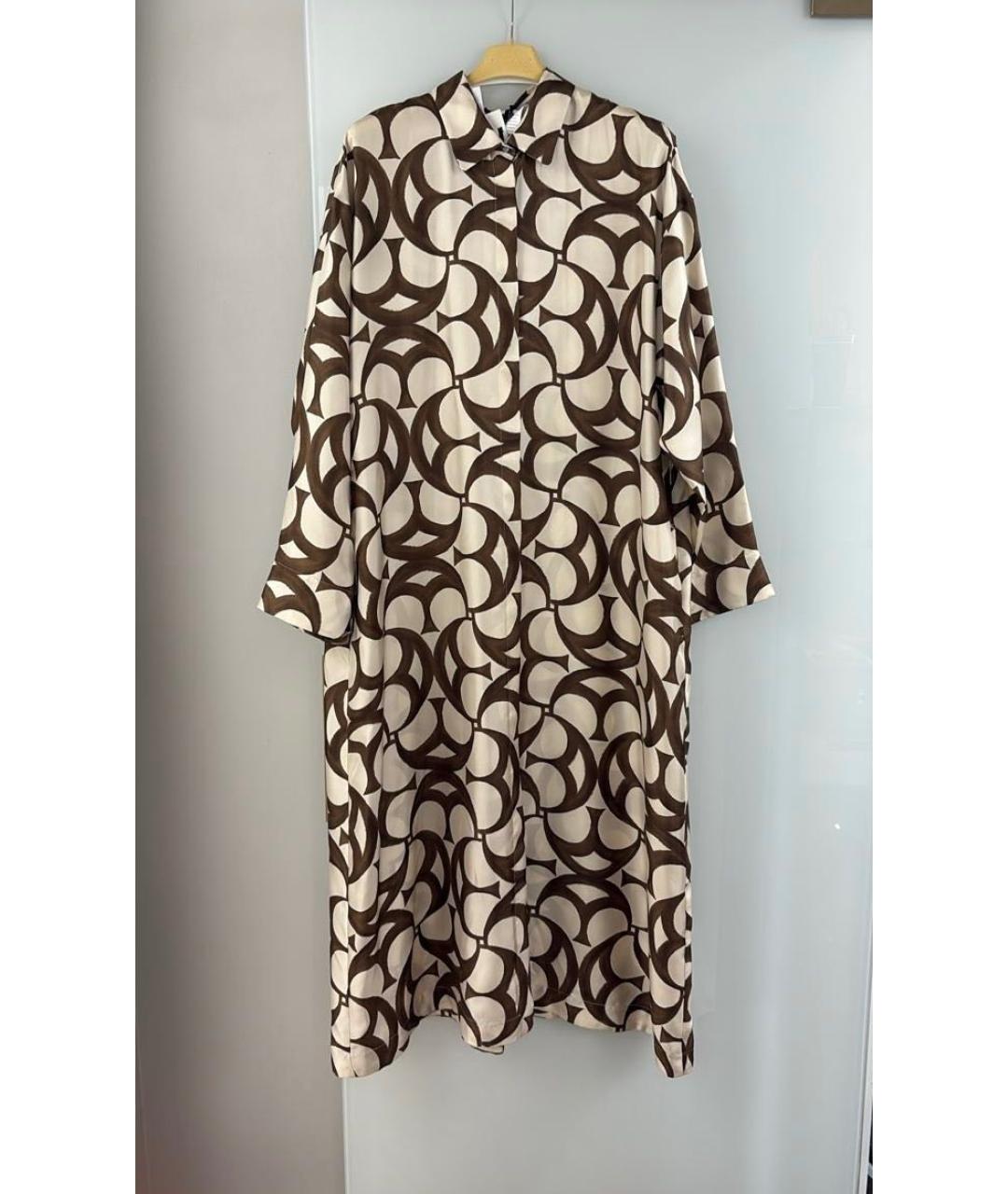 MAX MARA Мульти шелковое повседневное платье, фото 4