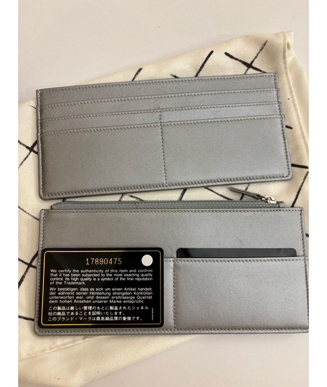 CHANEL Бордовый кожаный кошелек, фото 3