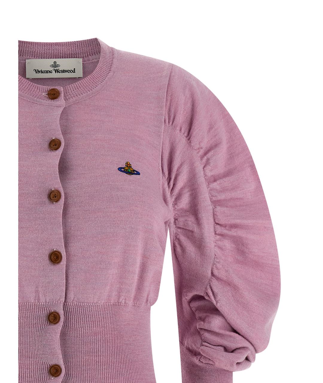 VIVIENNE WESTWOOD Розовый шерстяной кардиган, фото 2