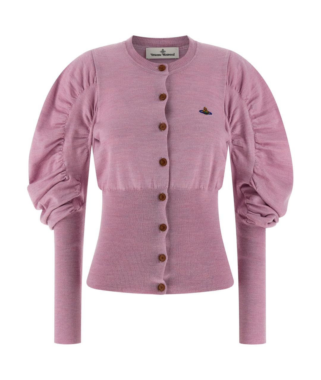 VIVIENNE WESTWOOD Розовый шерстяной кардиган, фото 1