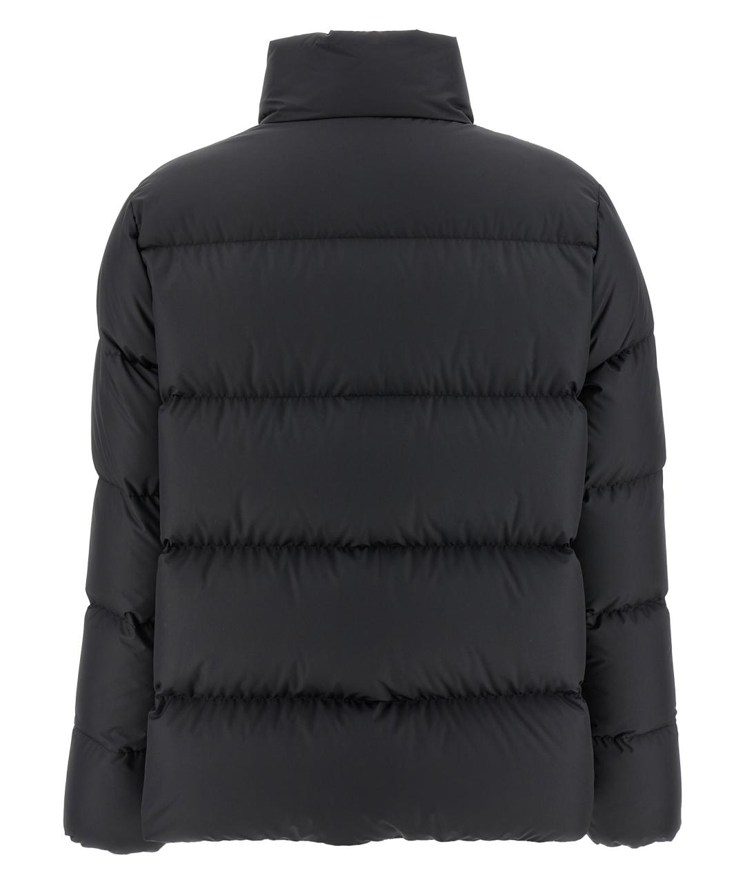 MONCLER Черный полиэстеровый пуховик, фото 2