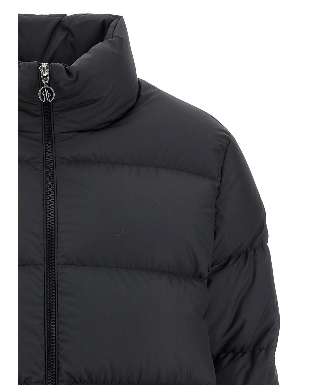 MONCLER Черный полиэстеровый пуховик, фото 3
