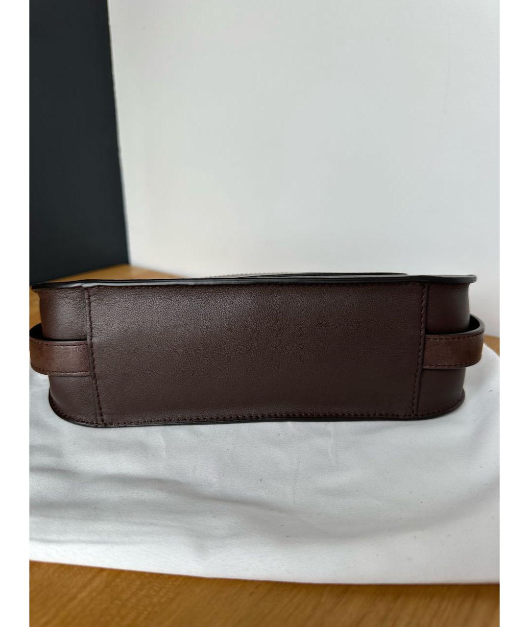 FURLA Коричневая замшевая сумка с короткими ручками, фото 6