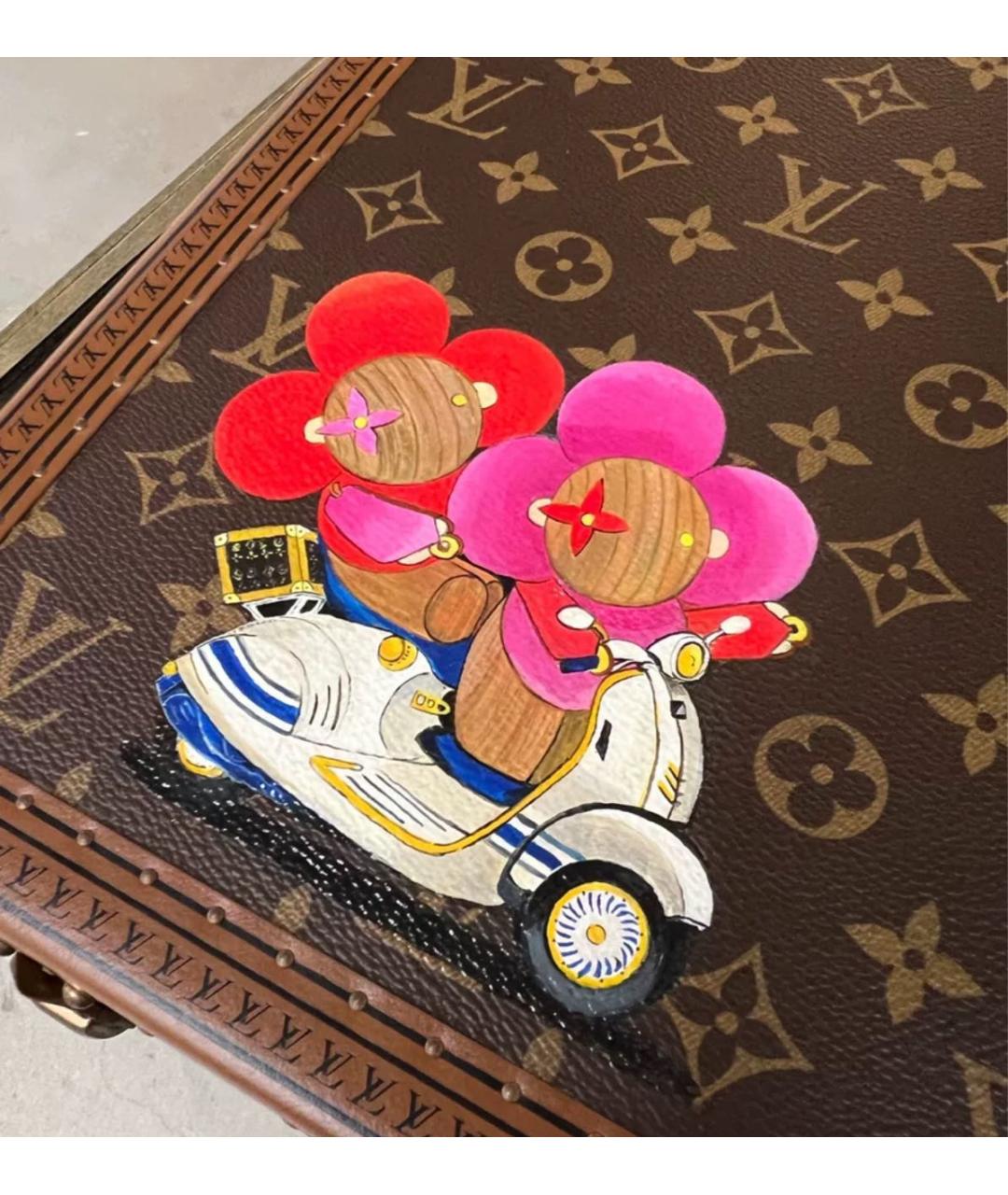 LOUIS VUITTON Мульти кожаный чемодан, фото 5