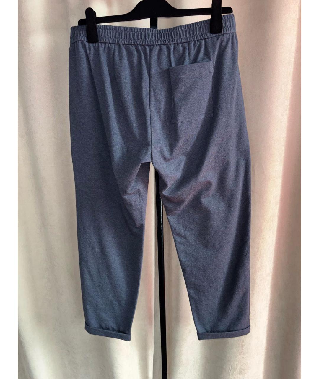 BRUNELLO CUCINELLI Синий хлопко-эластановый спортивные костюмы, фото 2