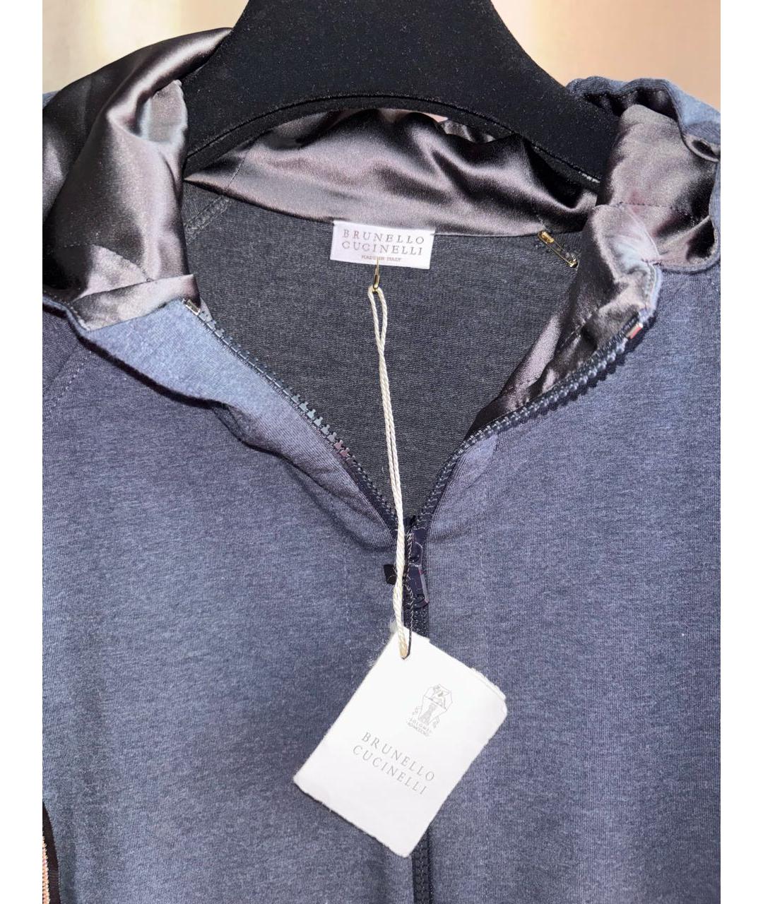 BRUNELLO CUCINELLI Синий хлопко-эластановый спортивные костюмы, фото 3