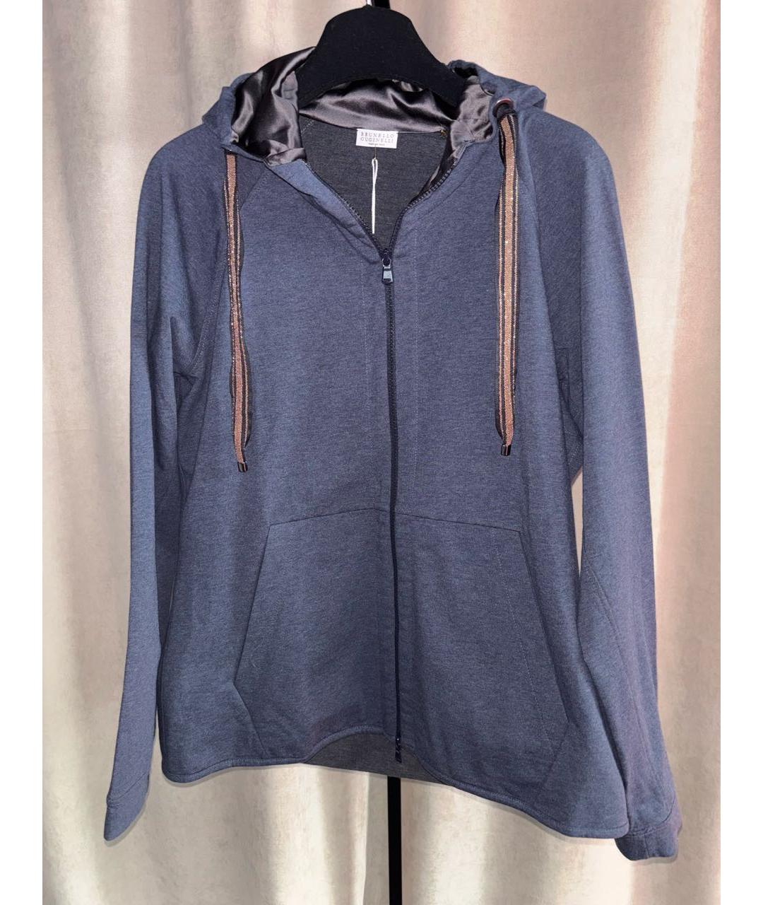 BRUNELLO CUCINELLI Синий хлопко-эластановый спортивные костюмы, фото 6