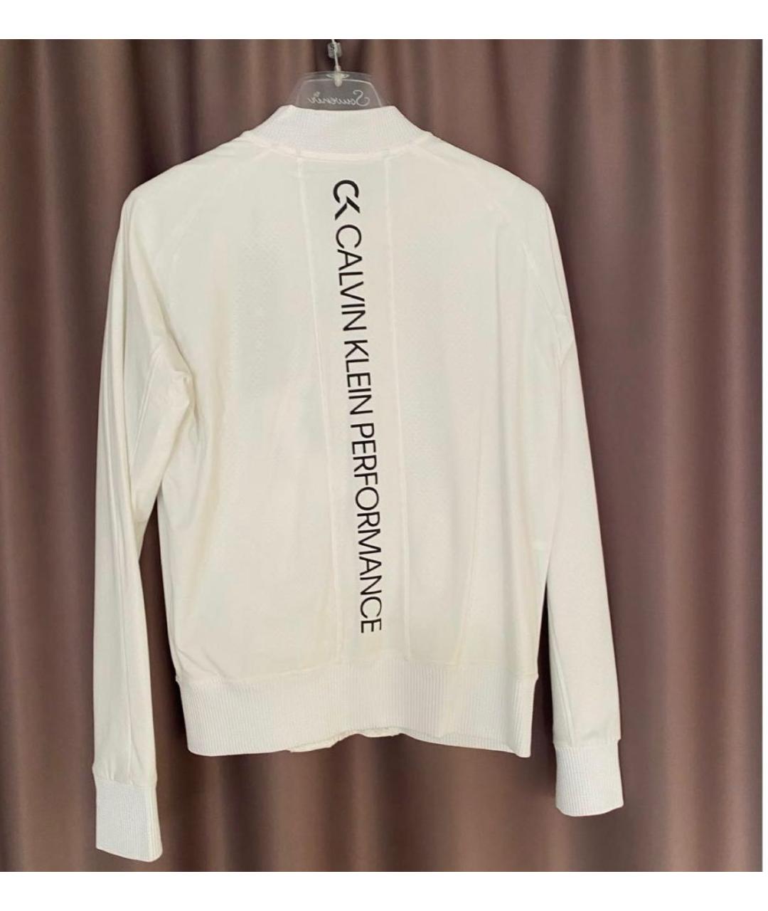 CALVIN KLEIN Белая спортивная куртка, фото 2